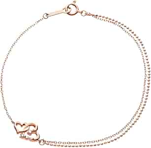 4°C K10 PG ハートブレスレット K10YG ミラ ハート ブレスレット – COLETTE GIFT