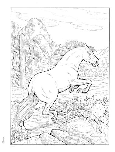Adult Coloring Great Horses Coloring Book (Adult Coloring Books: Animals) - Image 7