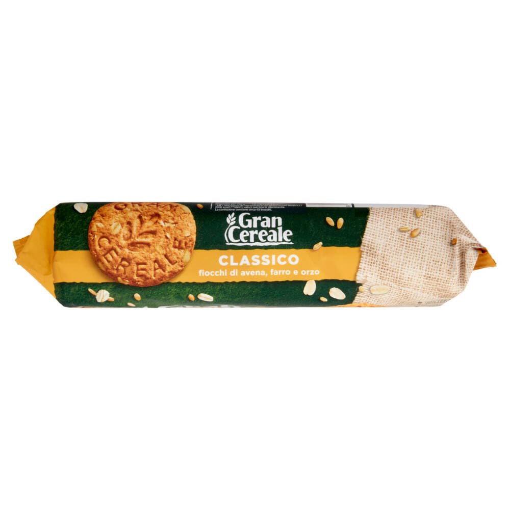 Italian Gourmet – Gran Cereale Classico Biscuits aux céréales complètes, Avoine Farro & Orge, 6 x 500 g, Riches en fibres, Sans huile de palme, Snack petit-déjeuner + Italian Gourmet Polpa