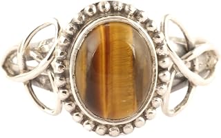 Tiger's Eye 925 Sterling Solid Silver Handmade Ring, Tiger's Eye Silver Ring, Natural Tiger's Eye Ring, 92.5% Silver Ring, Boho Ring, Engagement ring, Gift Her.