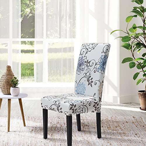Springrico Chair Covers For Dining Room Set Of 4, Stretch Dining Chair Cover, Washable Spandex Kitchen Parsons Chair Slipcovers, Removable Seat Protector For Home Or Party (4 Pack, Floral5) #TOP2