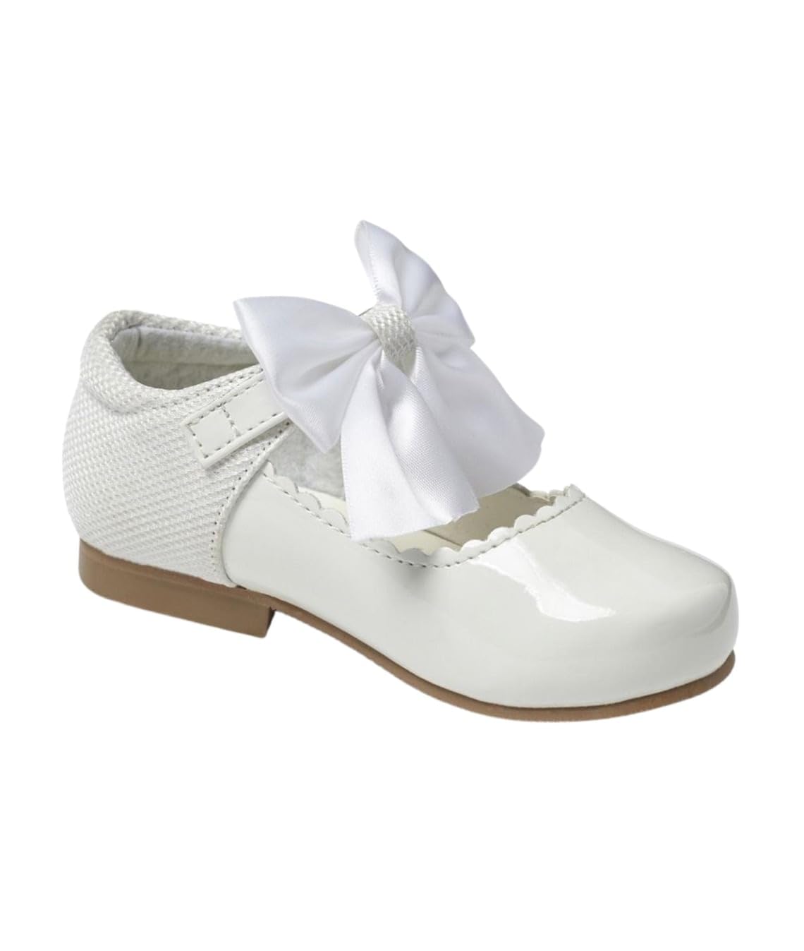 SIRRI Zapatos Mary Jane de Charol para niñas con Lazo de satén: Calzado Ideal para Ocasiones Elegantes