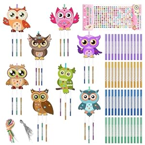 Auauraintt 16Pc-MTYFL Zestaw Wiatraczków Sowy dla Dzieci