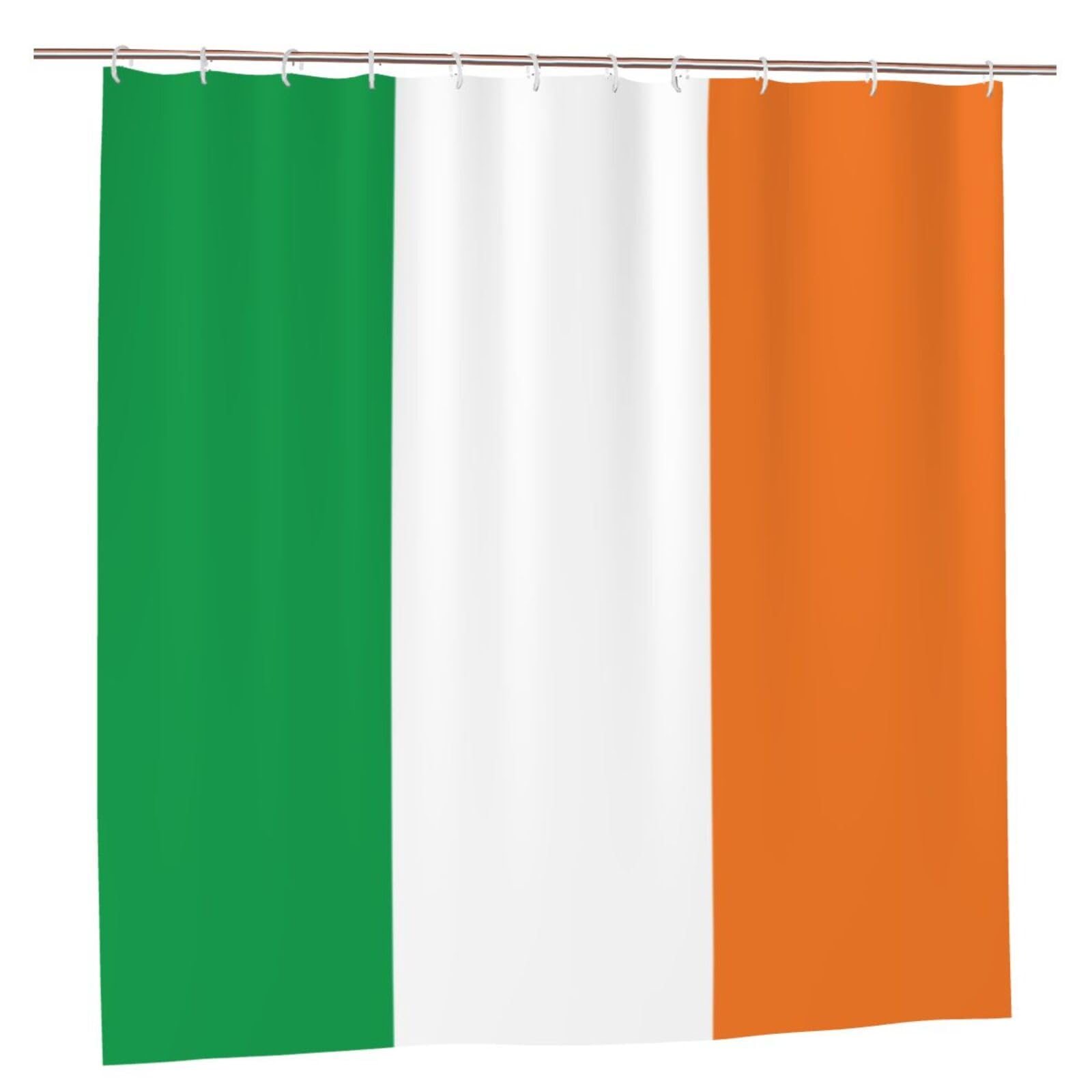Klgrtjhk Plastic Flag Of Irish Shower Curtain 72X72in Bathroom Curtain﻿