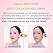 Salmon DNA PDRN Collagen Jelly Gel Mask,Overnight Face Mask,Hydrogel Mask with Niacinamide, Peptide for Glass Glow Skin - Elasticity, Hydrating, Firming,Plump,Fine Lines,Skincare 5ea Mothers Day Gifts