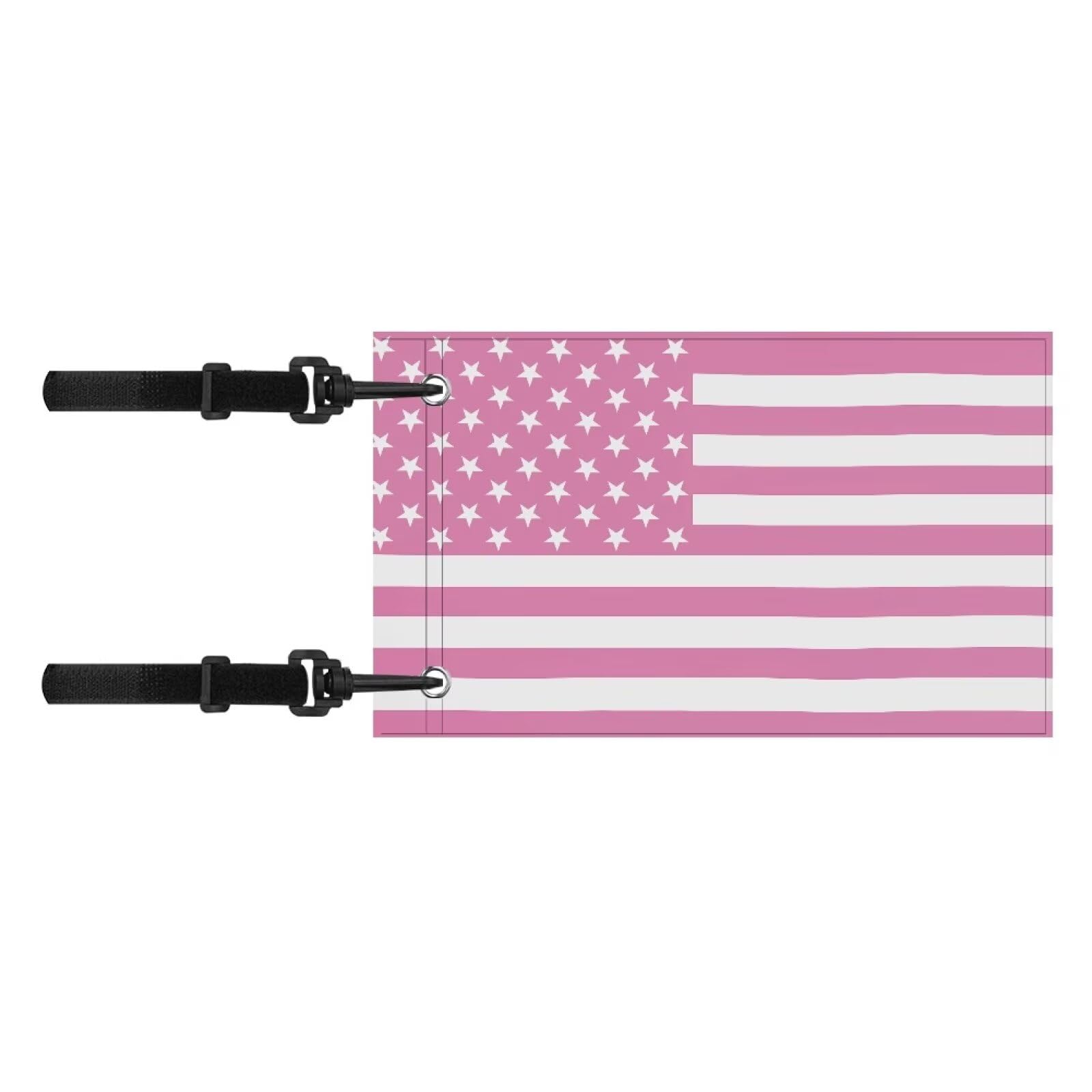 Qiyupavto Golf Cart Banner Flag Portable Golf Cart Flag with Elastic Band for Outdoor Parade