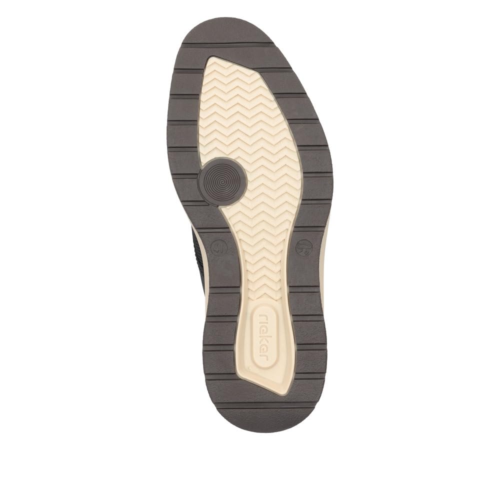 Rieker HWK Herren Halbschuhe Sneaker Low Slipper schwarz/braun schwarz