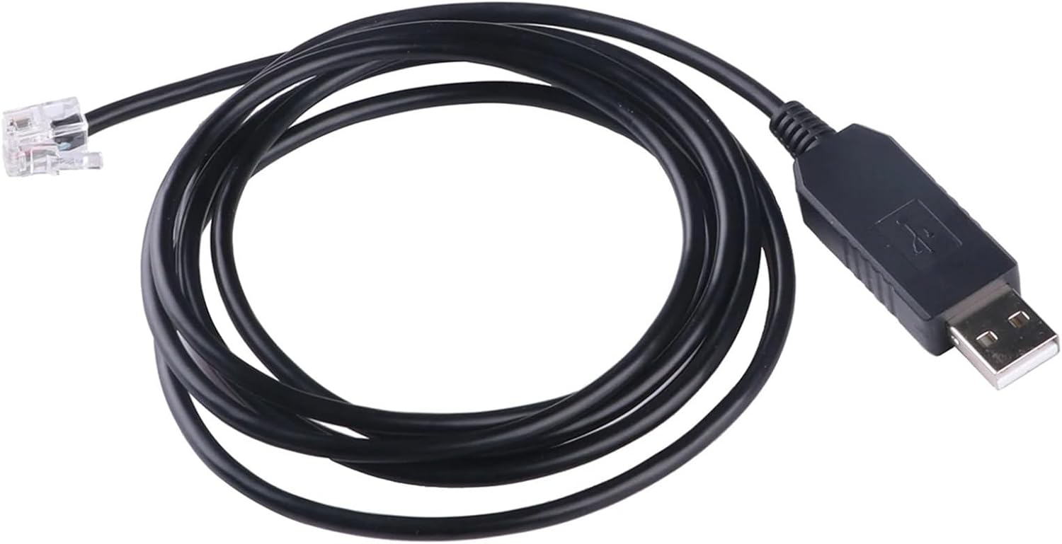 USB to RJ12 6P6C Programming RS232 Serial Cable for DL05 DL06 DL105 DL205 D3-350 D4-450 D2-DSCBL(3 Meter)
