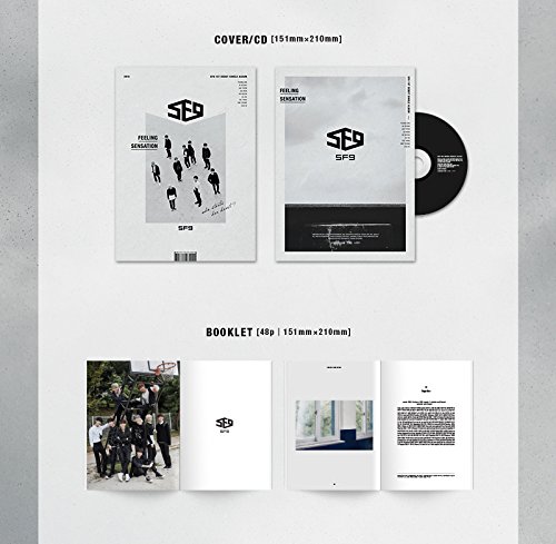 SF9 - Feeling Sensation (1st Debut Single Album) CD + 48p Booklet + 9 Photo Postcard + Photocard