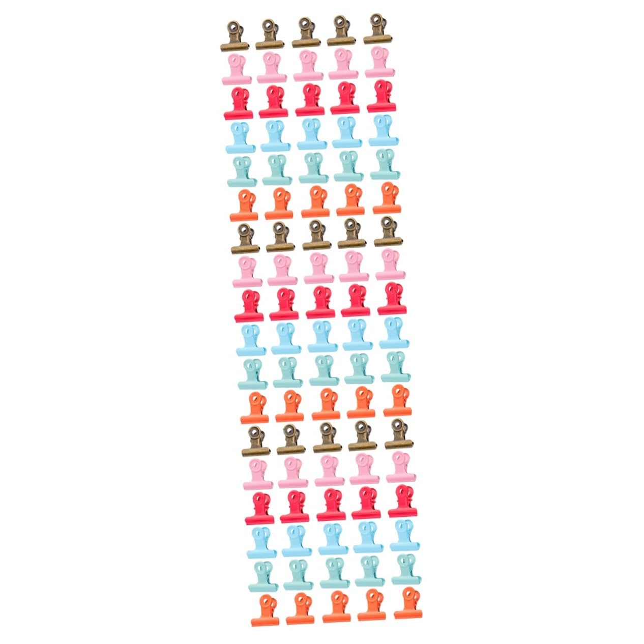 Operitacx 120 Pz Mini Clip Raccoglitore Di Appunti Graffetta Per Foto Di Carta Clip Da Borsa in Acciaio Inossidabile Clip Pieghevoli Raccoglitori Di Libri Fermaglio Decorativo Alunno Metallo