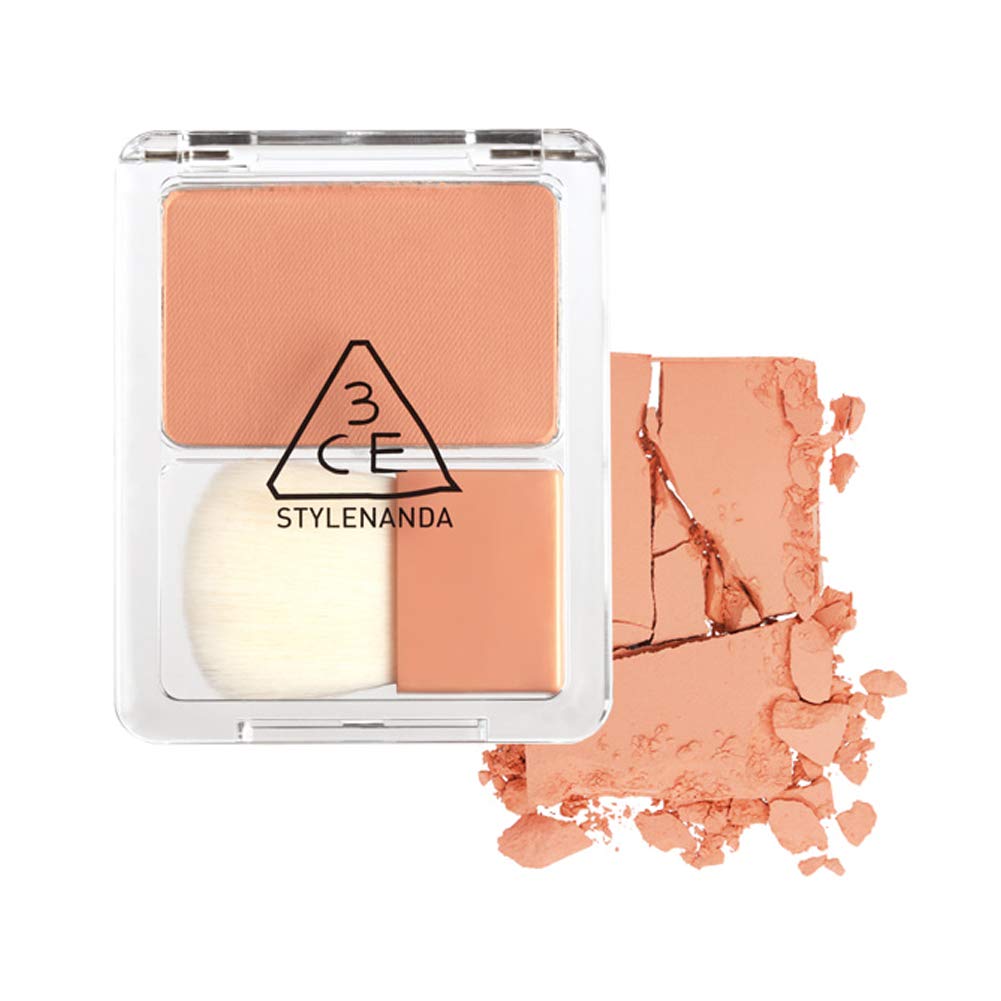 3CE Blush Blusher #Double Think Face mejilla con cepillo Beige
