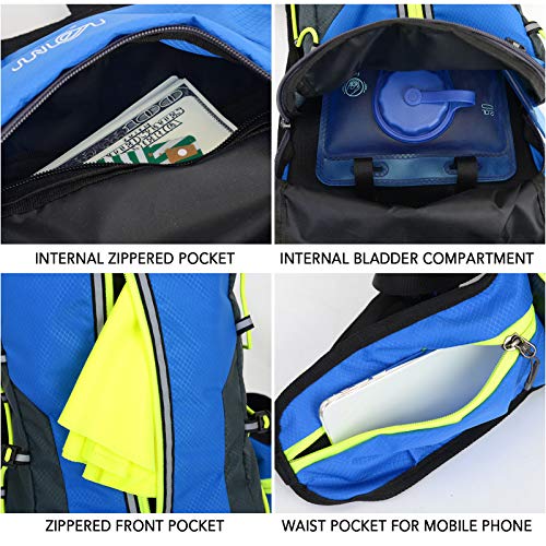 Pacote de ciclismo, Andoer Mochila leve dobrável para ciclismo com capa de capacete Esporte ao ar li