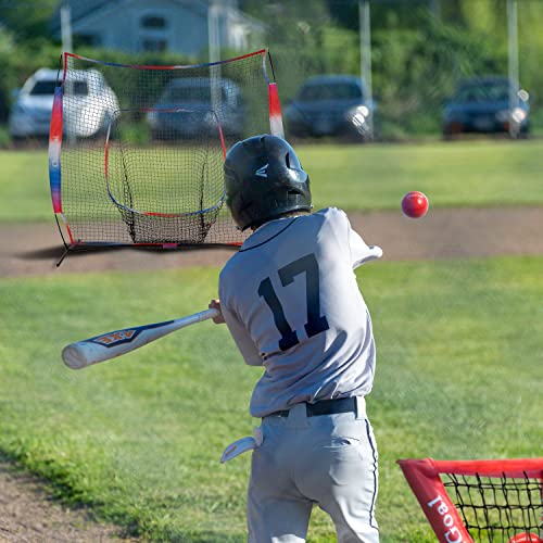 Chamgoal 7X7Ft Gradient Baseball&Softball Net For Hitting And Pitching,Portable Baseball Practice Net For Batting With Carry Bag And Metal Frame For All Skill Levels And Kids (Baseball Net-Gradient) #TOP5
