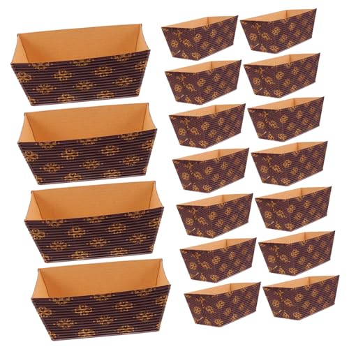 SHINEOFI Stampi Di Carta Per Plumcake Rettangolari, 25 Pezzi Resistenti Al Calore, Per Forno a Microonde e Panetteria