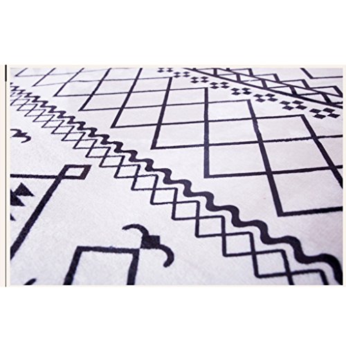 Tapis de salon grand format antidérapant et doux à rayures modernes