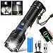 Taschenlampe Led 10000 Lumen, LED Taschenlampe Extrem Hell mit COB Arbeitsleuchte Taschenlampe Led Aufladbar Wasserdicht 7 Modi Zoombar Taktische Taschenlampe für Camping Notfall Ausrüstung Wandern