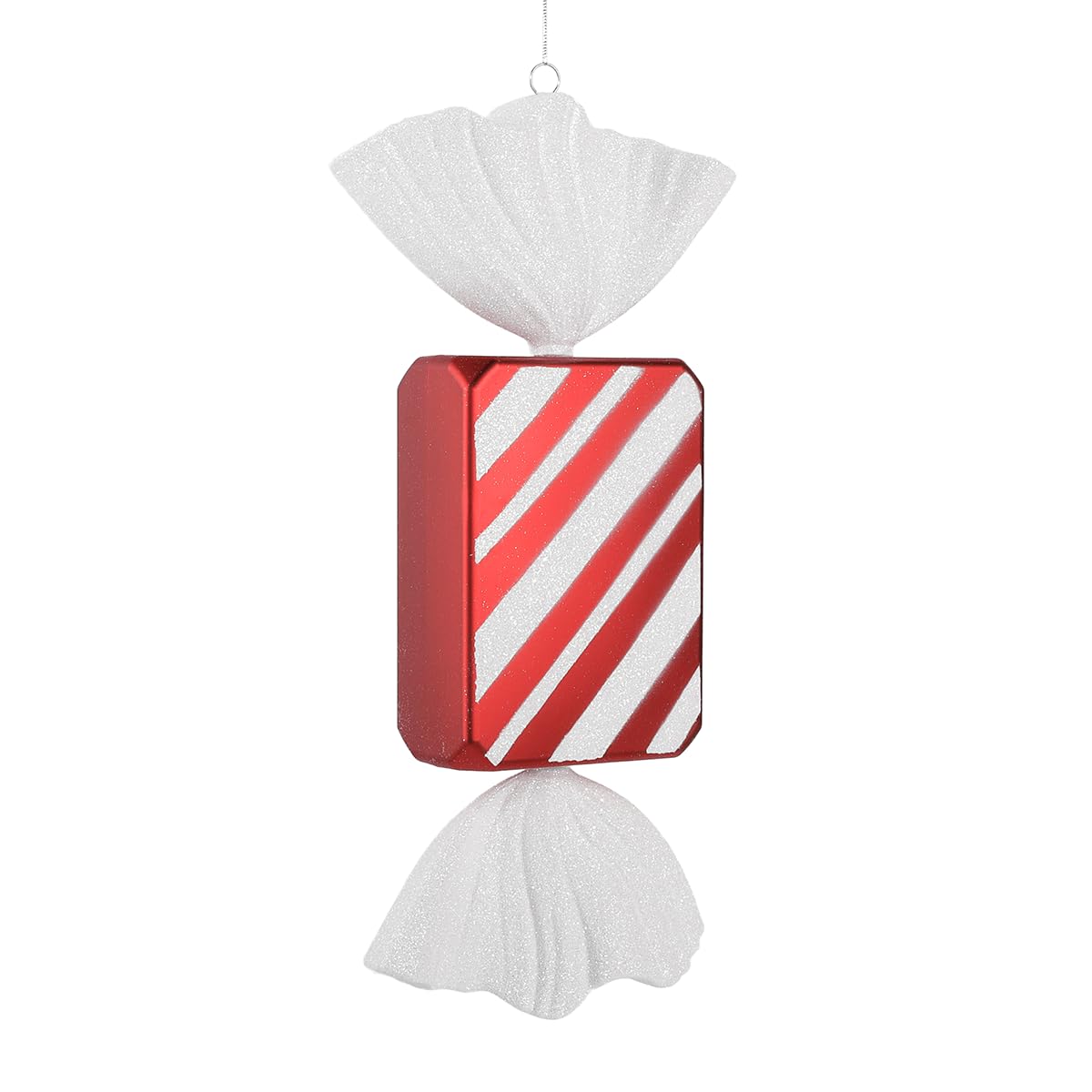 Deko XXL Bonbon Candy Lebensmittel-Attrappe, Imitat, Fake, Deko, rot weiß 47 cm