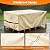 POMER Rectangular Patio Furniture Covers-Outdoor Furniture Covers Waterproof,600D Table and Chairs Cover for All-Weather Protection 90L X 64W X 28H Inch Beige