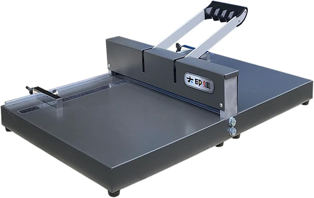 Heavy Duty Manual Creasing Machine, A3/A4 Paper Folder Creaser Scoring Machine Book Covers Creaser Scoring Tool with 2 Adjustable Block, Commercial Office Letter Folding Machine Card Machine