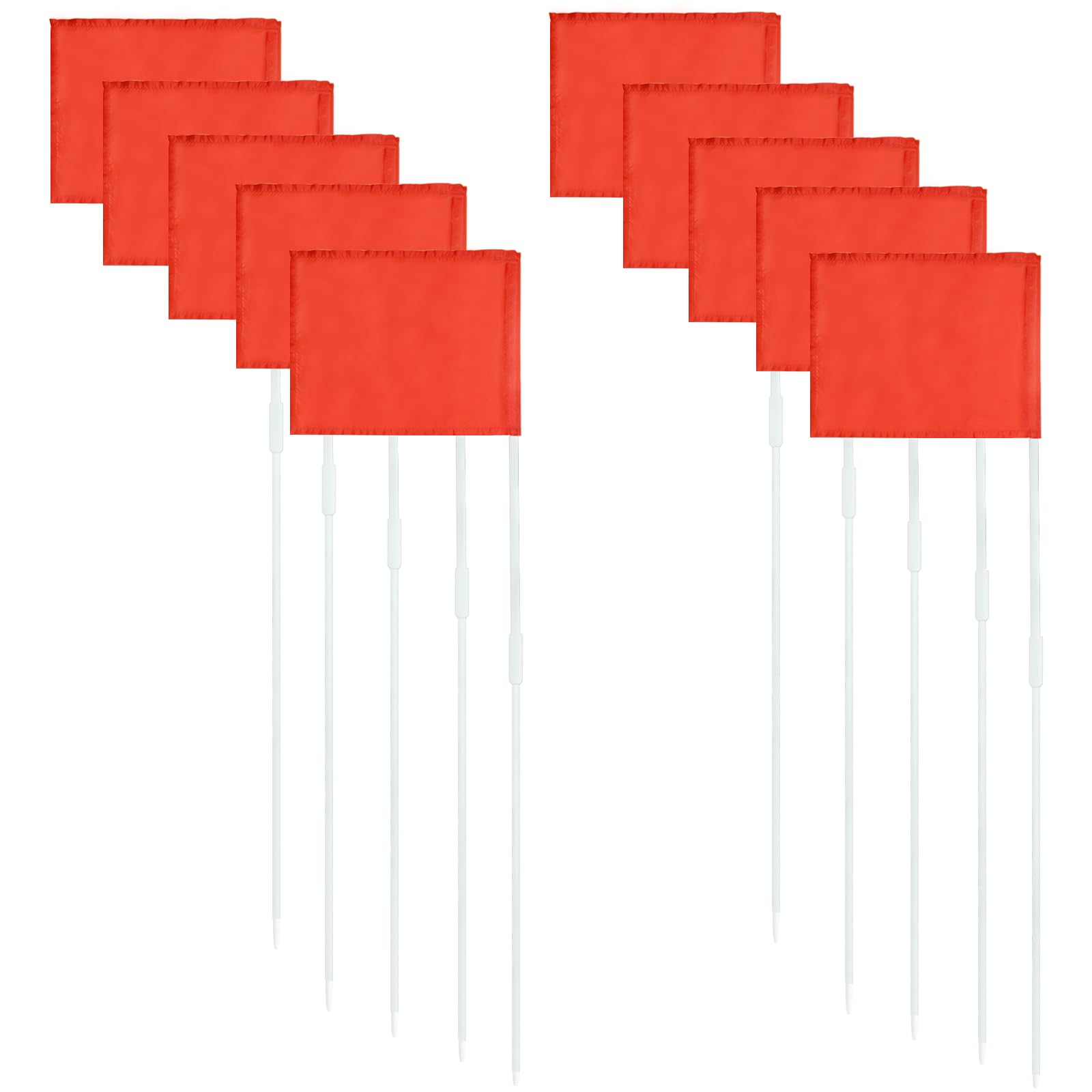 Soccer Corner Flags, Set of 10 67-Inch Football Field Corner Flags & Agility Poles for Soccer, Rugby, and Field Hockey