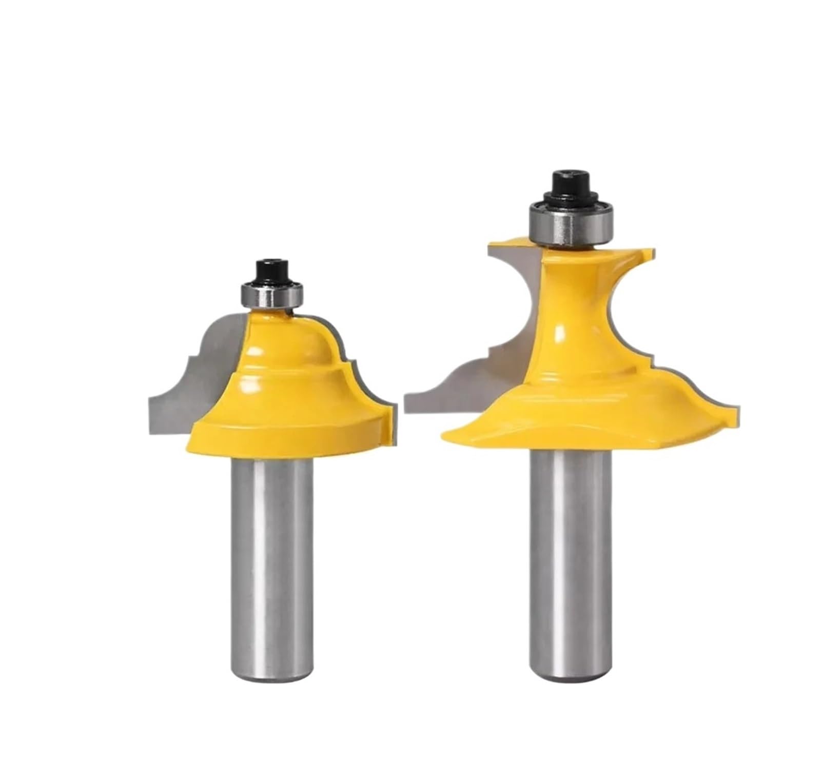 2 sztuk/zestaw 1/2 "12.7MM 12MM frez z trzpieniem rzeźba w drewnie boazeria Roman Ogee cokół C3 końcówką węglikową(01)