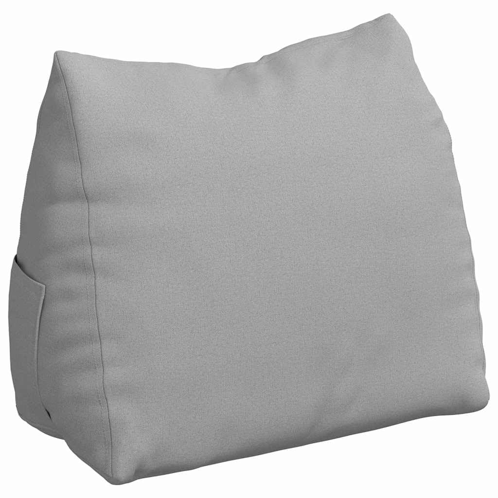 Poduszka na plecy Chmura szara 60 x 20 x 50 cm miękka tkanina