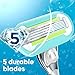 Gillette Venus Platinum Extra Smooth Metal Handle Women's Razor, Handle + 4 Blade Refills