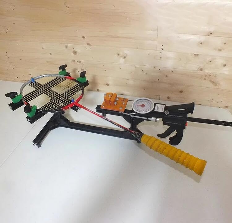 DIY Racket Frame Threading Machine Badminton Racket Stringing Machine Wire Stretcher Aluminum Alloy 20-32LB