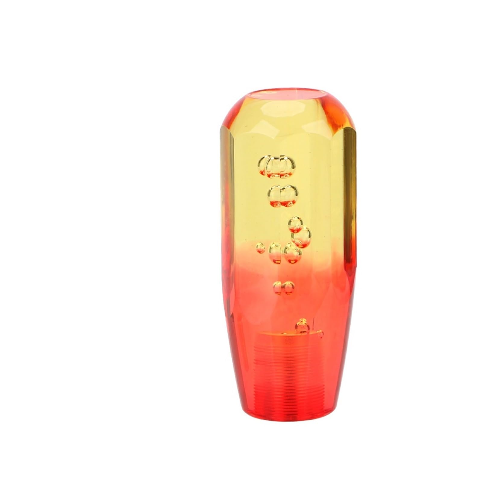 Rbevcrr Car Shift Lever Knob Universal 10/15CM Car Gear Shift Knob Manual Transmission Shifter Lever Crystal Bubble Decorative Stick Stick Shifter Pen(10cm Yellow and red)