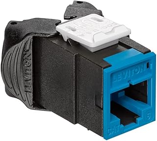 Leviton 61UJK-RL6 Atlas-X1 CAT 6 UTP Jack, Blue