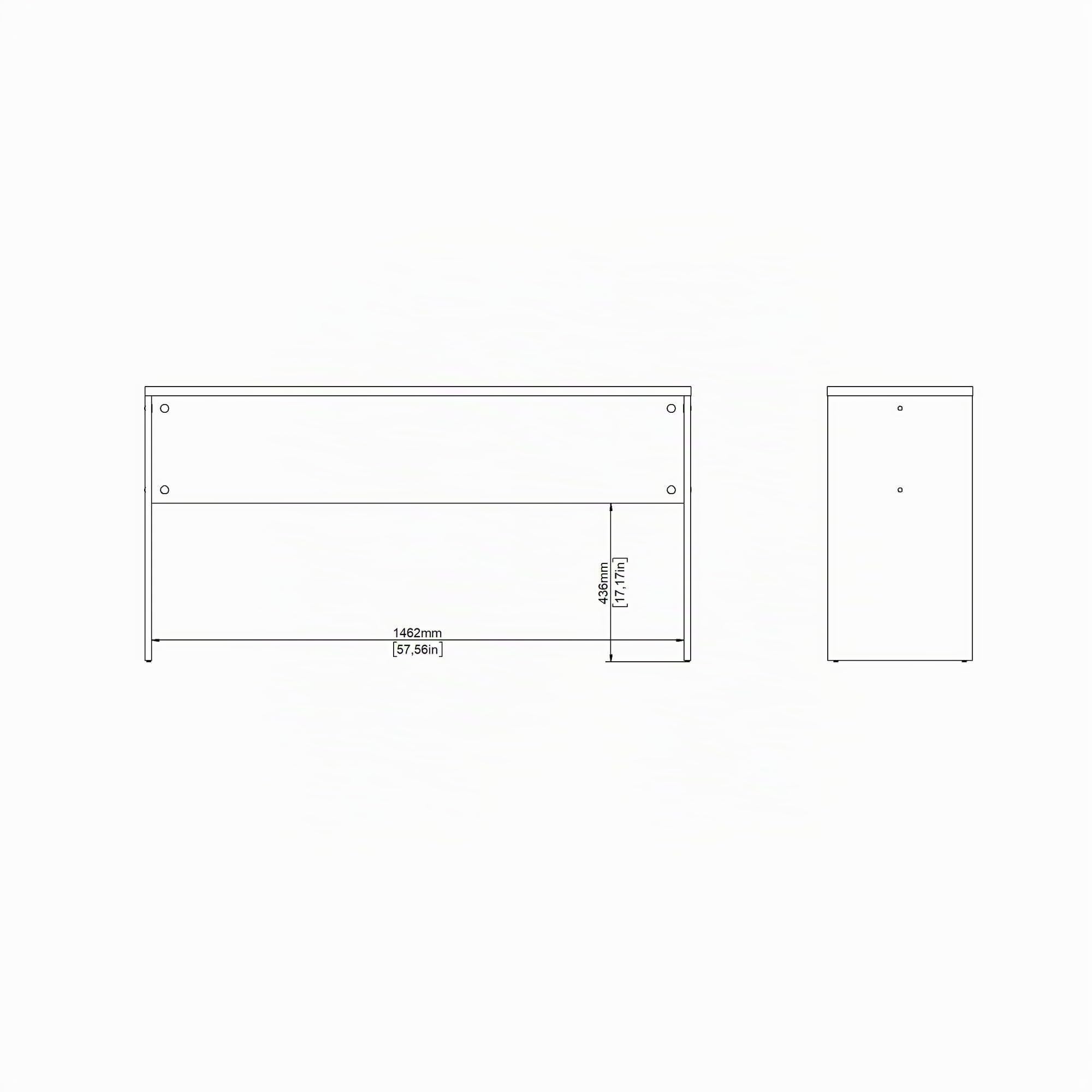 Bissolo Casa Scrivania Gaming Moderna, 150x40x75,6 cm, Grigio Opaco, Design Rettangolare, Laminato