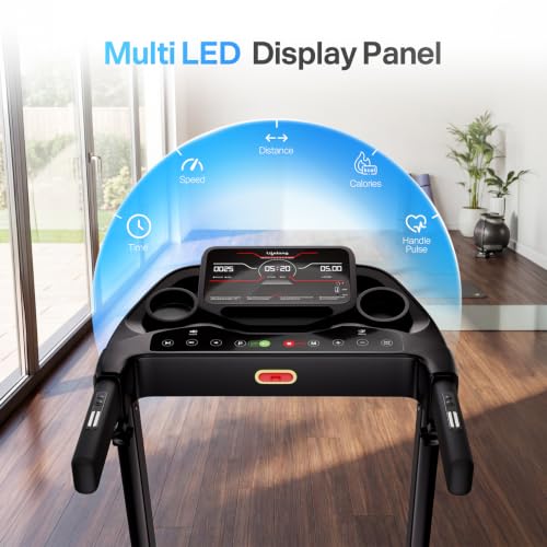 Image of Lifelong 4.5HP Motorized Treadmill for Home | Manual Incline 2 Level | Foldable Handle | Max Speed 14 km /h | | LED Display | 12 Workout Programs |110 kg Capacity| Ideal Gym Equipment for Home Workout