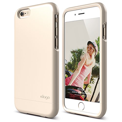 iPhone 6 Case, elago® [Glide][Soft Feel Champagne Gold] - [Mix and Match][Premium Armor][True Fit] – for iPhone 6 Only