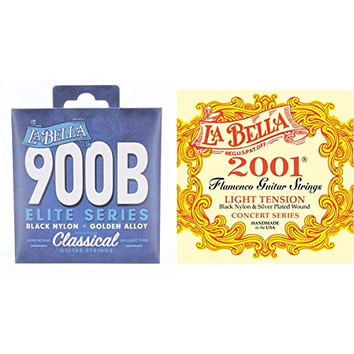 Labella L900B Elite Série Jeu de Cordes en nylon pour Guitare Classique & L2001FL Flamenco Jeu de Cordes pour Guitare… - Les Beatles, Paul McCartney, John Lennon, RIngo Starr, George Harrison Labella L900B Elite Série Jeu de Cordes en nylon pour Guitare Classique & L2001FL Flamenco Jeu de Cordes pour Guitare…