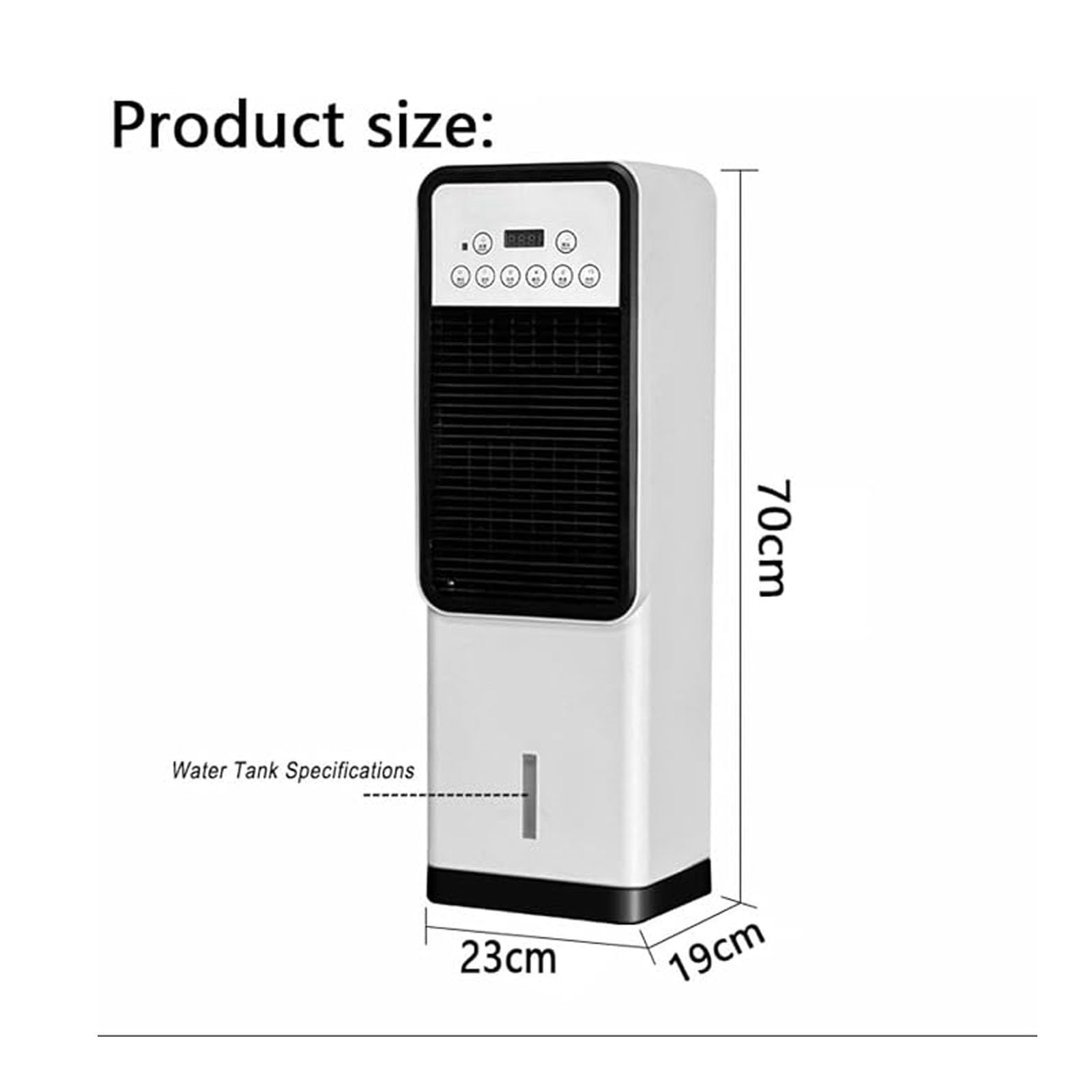 Aire Acondicionado Portátil, Climatizador Evaporativo con Mando A Distancia: Equipo con Doble Función De Refrigeración Y Calefacción, Ideal para Habitaciones Y Oficinas