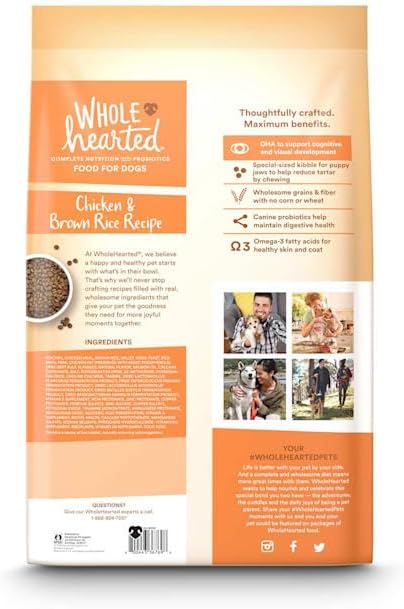 WholeHearted by Petco All Breed Chicken and Brown Rice Recipe Dry Puppy Food 30 lbs.