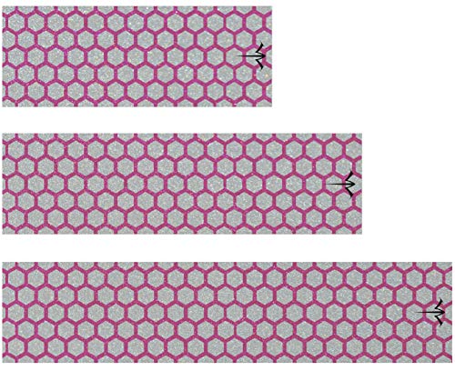 White Water Archery Pink Reflective Open Honeycomb Arrow Wraps 15 Pc Pack 10 Colors Choose Length Width (4.75)