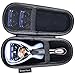 Hard EVA Razor Travel Case Carrying Bag (Only Case) for Gillette Fusion5 ProGlide Men's Razor - Mesh Pocket for Razor Blades + Lightweight Carrying Handle + Durable Zipper by Anplus (Black)