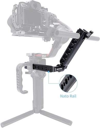 Miniatura 3 de NICEYRIG RS3 Mini mango ajustable para DJI RS 3 MiniRS 3  RS 3 Pro   RS 2 RSC 2, soporte de disparo estabilizador de cámara con abrazadera de