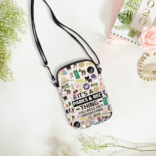 Parks TV Show Inspired Gift Rec TV Merchandise Recreation Comedy TV Show Lover Gift Crossbody Bag4