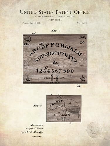 Vintage Ouija Board Patent Occult Wall Art Print