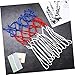 POPETPOP Basketball Net Replacement Set 2pcs Woven Nylon Outdoor Indoor Nets Easy to Install on Standard Rim