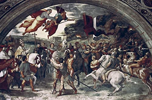 Lienzo artístico de Papa León I por Raffaello Sanzio, una obra maestra de 60x90cm elegante e ideal
