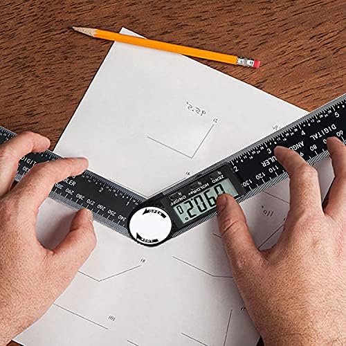 Digital Angle Finder,Protractor 0-360° Angle Measurement Tool Angle Finder Ruler for Woodworking Construction Repairing