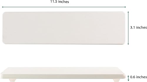 Miniatura 4 de Juego de 2 bandejas de tocador (11.81 x 3.15 pulgadas), posavasos de diatomita que absorben el agua, bandeja de piedra utilizada para botellas de