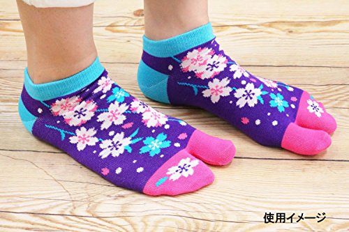 image for Kyoyu Women's Japanese Pattern 2-Toe Flip-Flop Tabi Ankle Socks, Dog F
