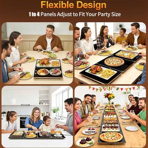Chauffe-aliments modulable pour repas de famille et grands buffets de fête