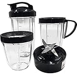 JOYSTAR Replacement parts 18oz/24oz/32oz Cup and Extractor Blade Set, Compatible with Nutribullet...