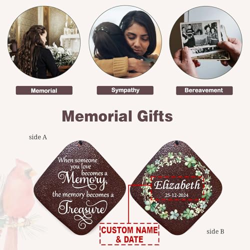 Image of ASTARIN Personalized Memorial Wind Chimes, Customized Wind Chime for Loss of Loved One /Mother /Father, Wind Chimes for Outside Garden Decoration, Sympathy Gifts for Women /Man