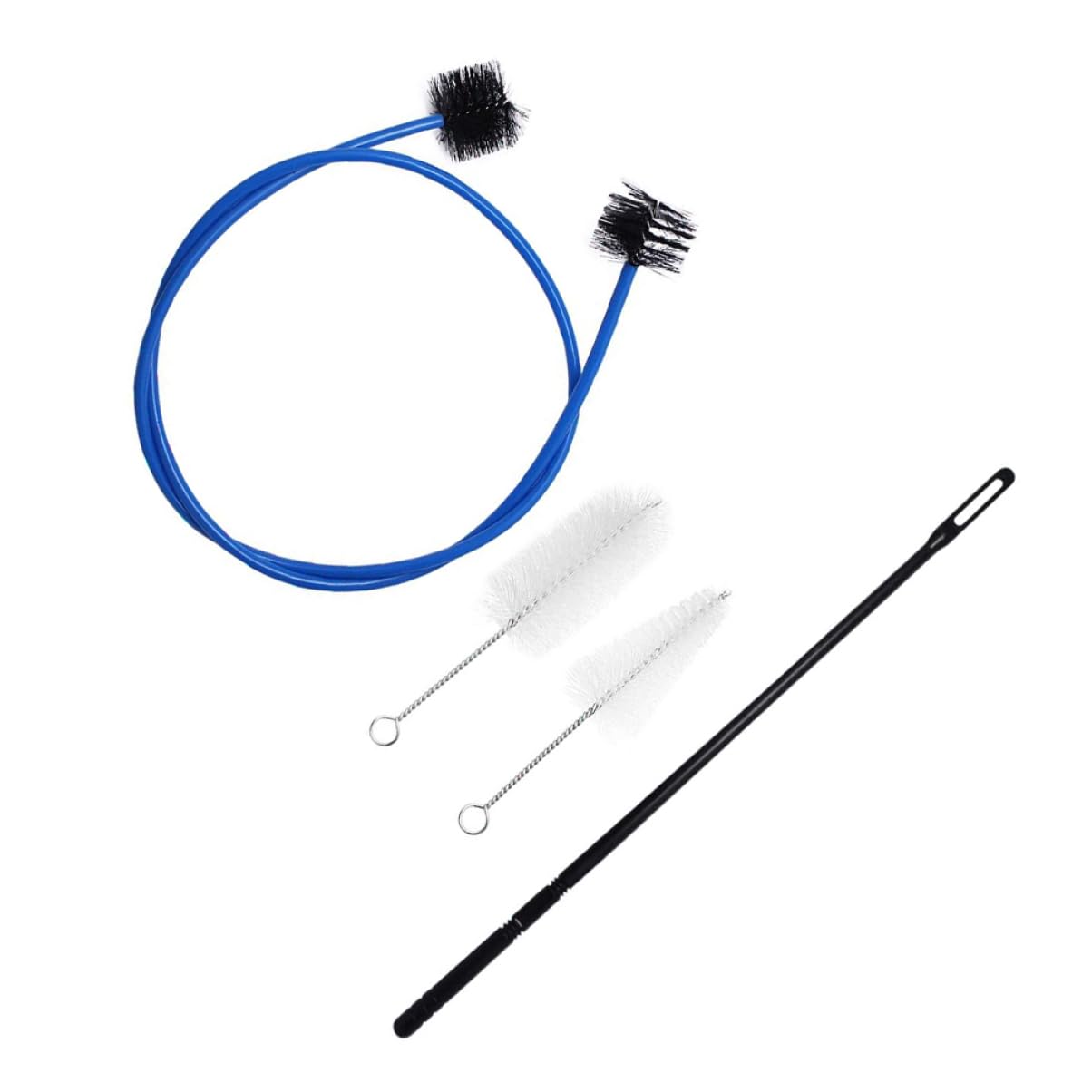 ibasenice 12piezas De Limpieza Para De Incluye Cepillo Flexible Cepillo Para Tuberías y Varilla De Limpieza Para De Instrumentos De Viento Azul